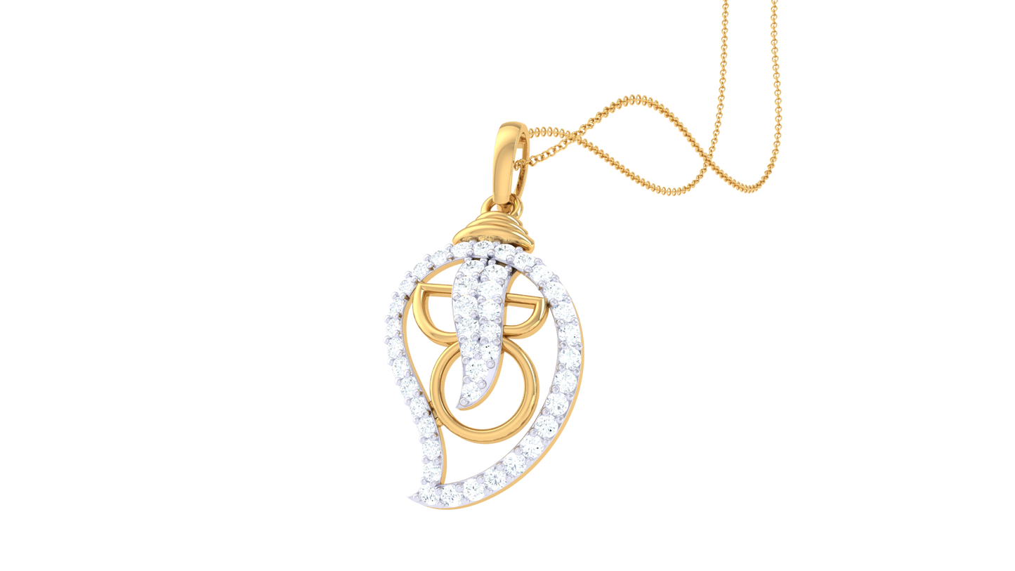 Devotional 0.28 ct Lab Grown Diamond Pendant Without Chain