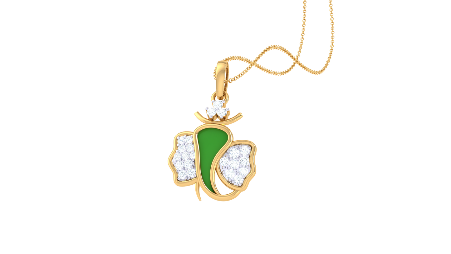 Devotional 0.14 ct Lab Grown Diamond Pendant Without Chain