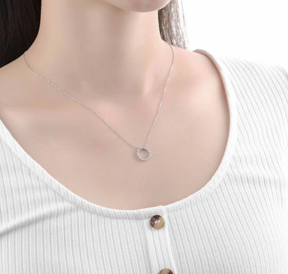 Charm 0.26ct “O” Lab Grown Diamond Pendant