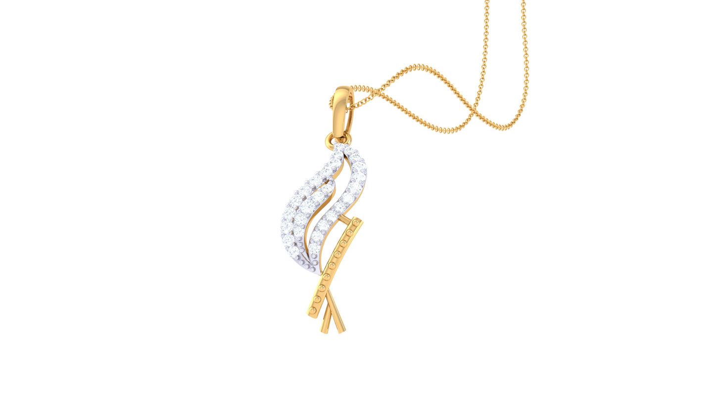 Devotional 0.14 ct Lab Grown Diamond Pendant Without Chain