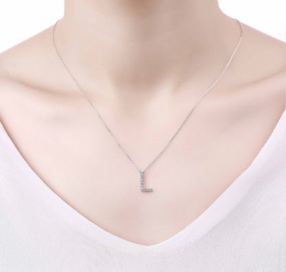 Charm 0.15ct “L” Lab Grown Diamond Pendant