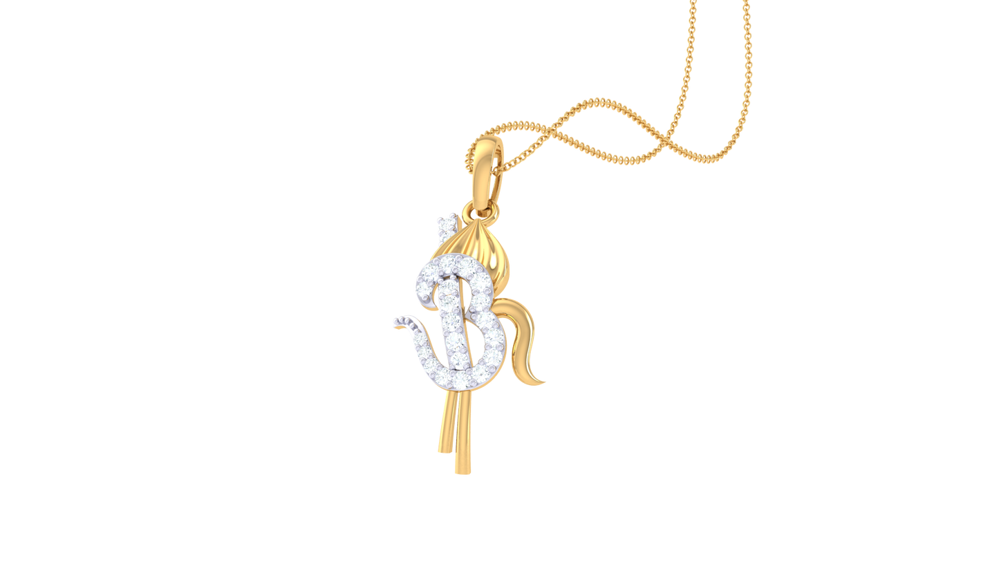 Devotional 0.13 ct Lab Grown Diamond Pendant Without Chain