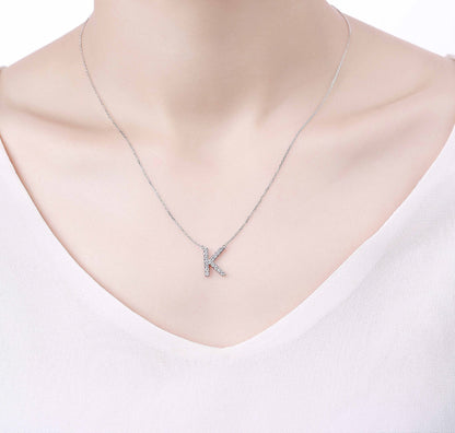 Charm 0.25ct “K” Lab Grown Diamond Pendant