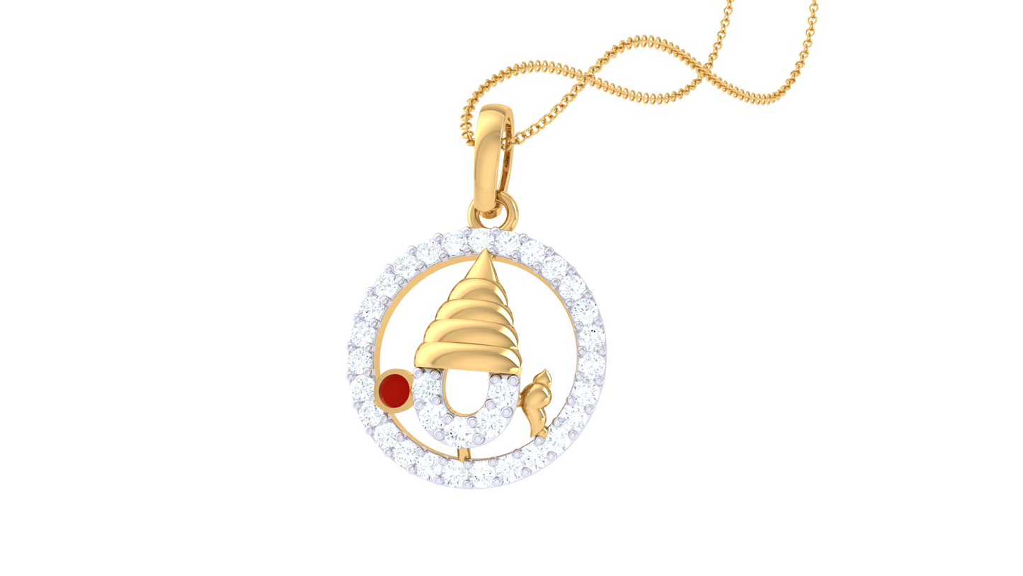 Devotional 0.22 ct Lab Grown Diamond Pendant Without Chain