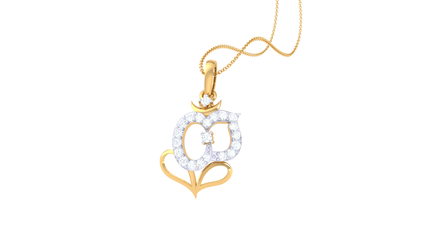 Devotional 0.15 ct Lab Grown Diamond Pendant Without Chain