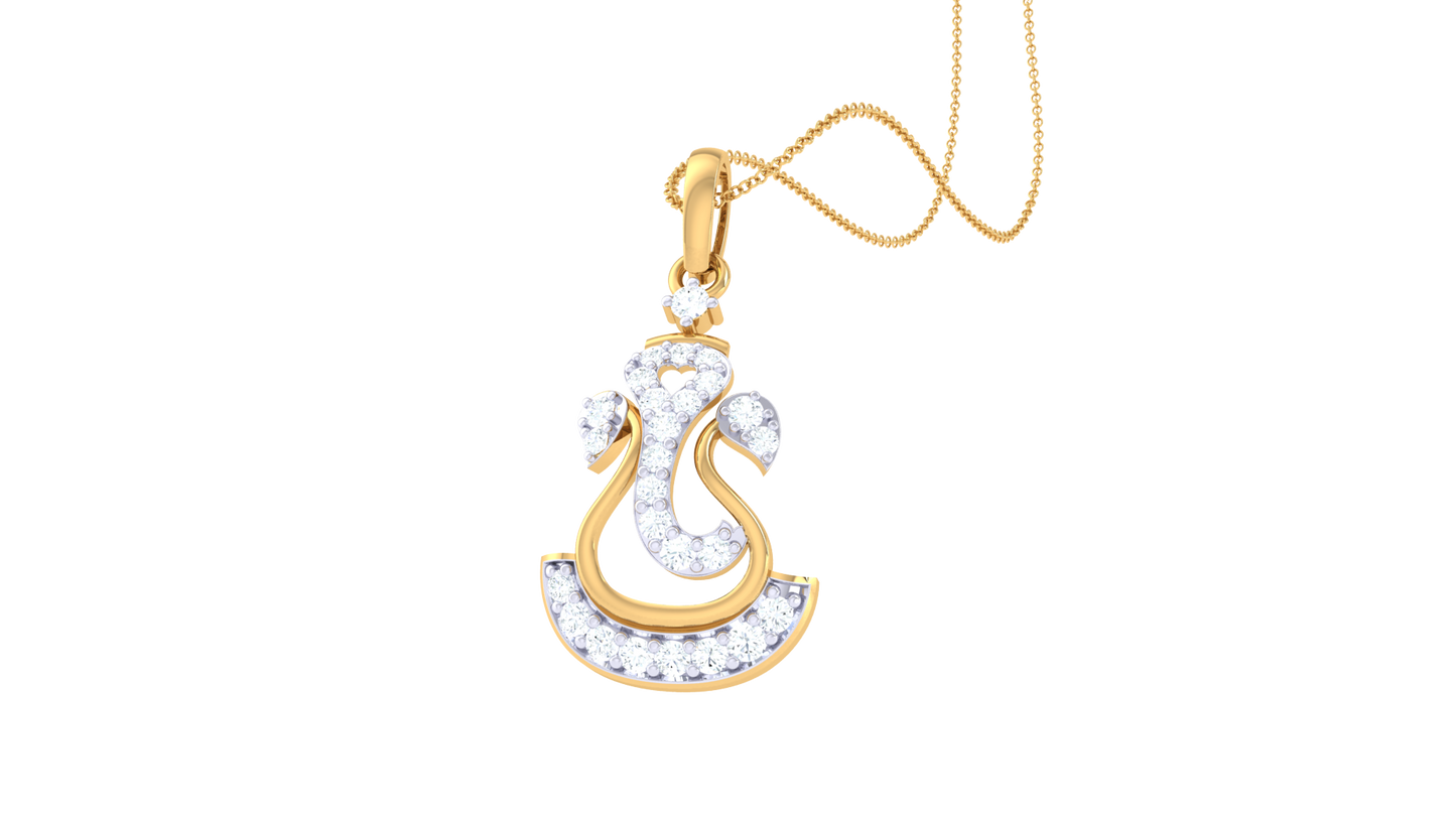 Devotional 0.17 ct Lab Grown Diamond Pendant Without Chain