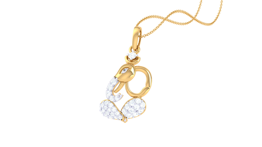 Devotional 0.20 ct Lab Grown Diamond Pendant Without Chain