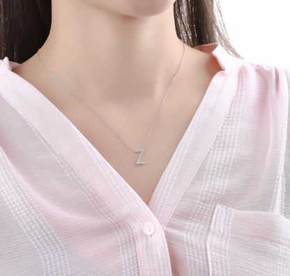 Personalised 0.21 ct “Z” Lab Grown Diamond Pendant