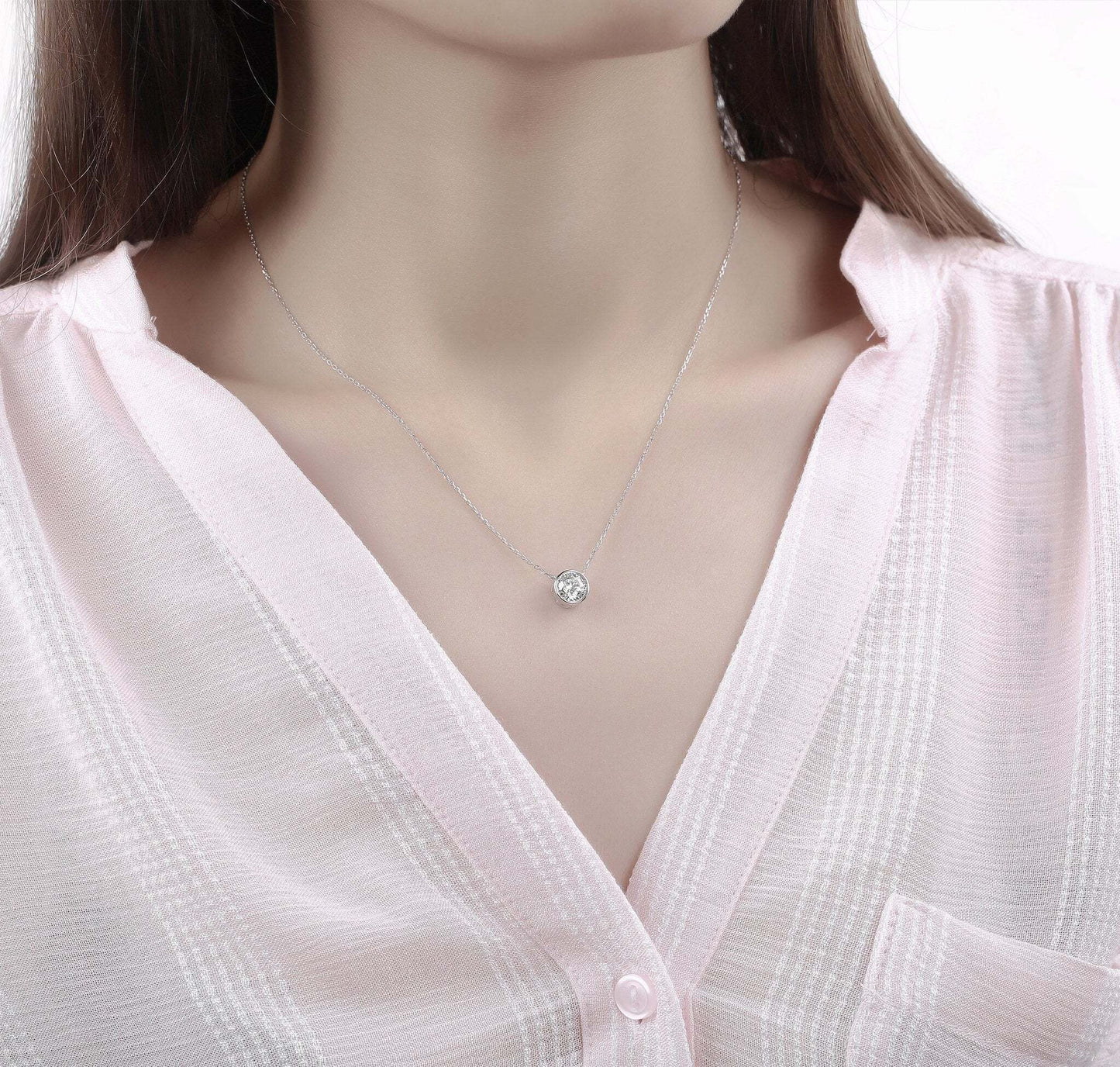 Essentia 1.00 ct Lab Grown Diamond Pendant