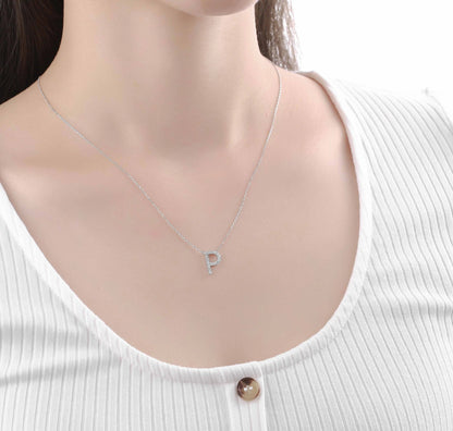 Charm 0.22ct “P” Lab Grown Diamond Pendant