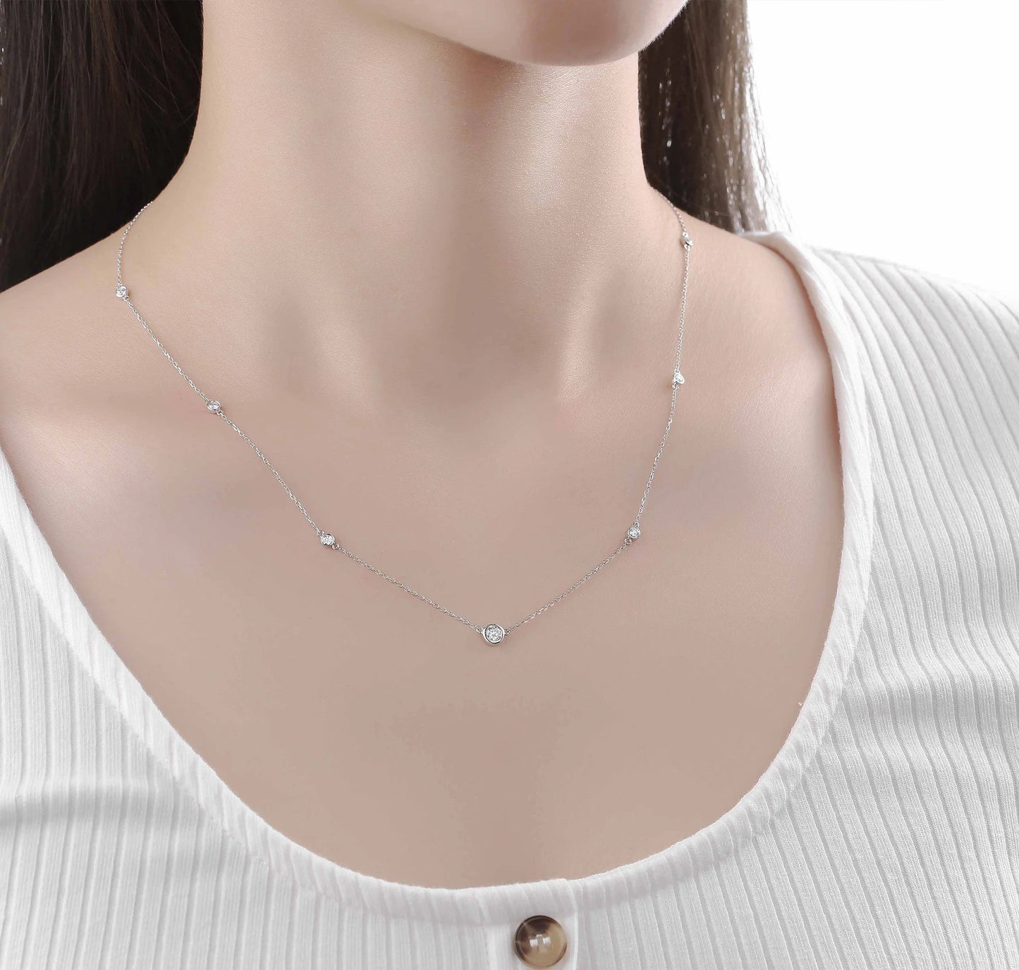 Luminous Link 0.43 ct Lab Grown Diamond Pendant