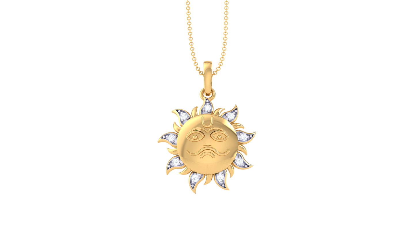Devotional 0.03 ct Lab Grown Diamond Pendant Without Chain