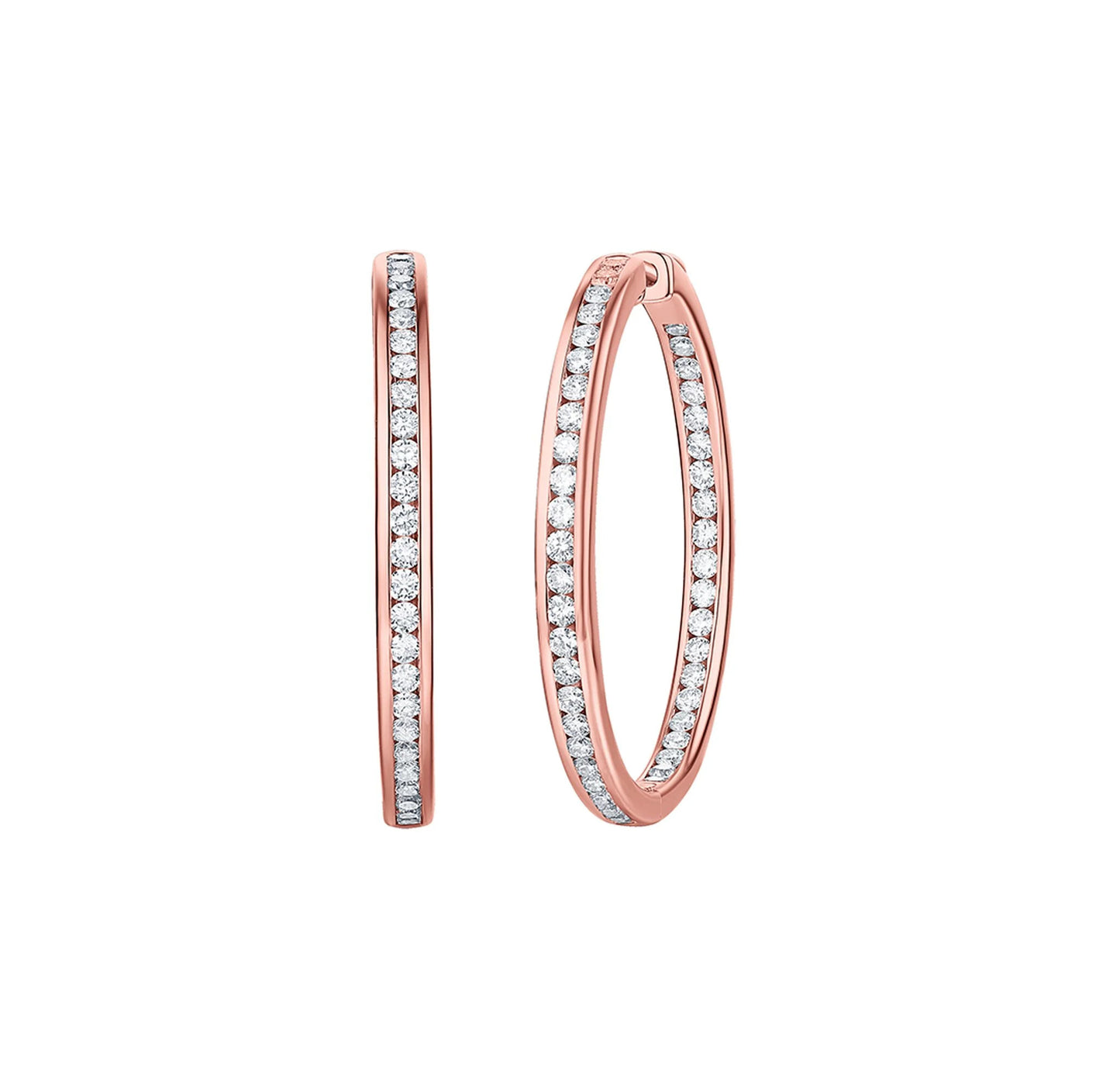 Essentia Channel 3.0 ct Lab Grown Diamond Earrings