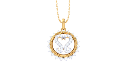 Devotional 0.32 ct Lab Grown Diamond Pendant Without Chain