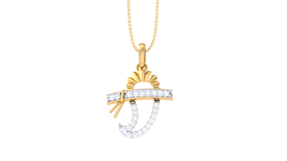 Devotional 0.11 ct Lab Grown Diamond Pendant Without Chain