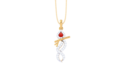 Devotional 0.16 ct Lab Grown Diamond Pendant Without Chain