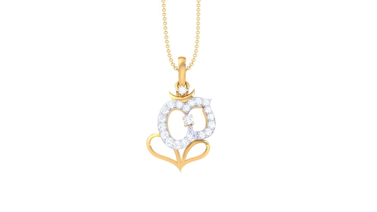 Devotional 0.15 ct Lab Grown Diamond Pendant Without Chain