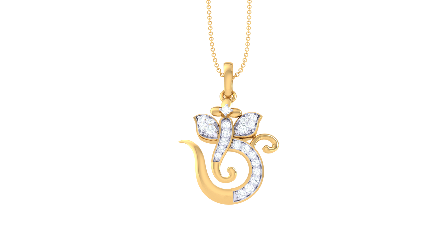 Devotional 0.14 ct Lab Grown Diamond Pendant Without Chain