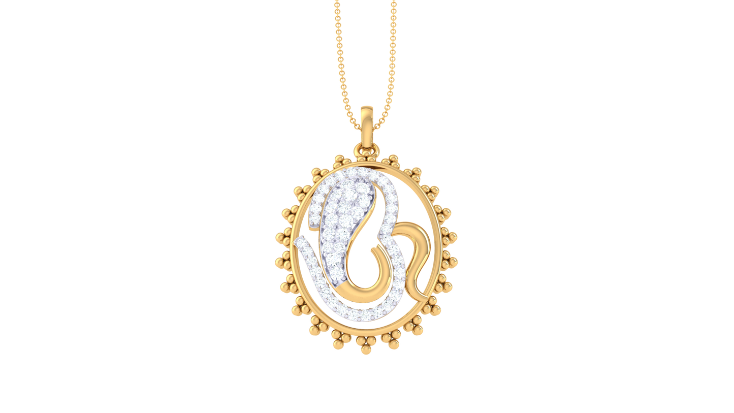 Devotional 0.38 ct Lab Grown Diamond Pendant Without Chain