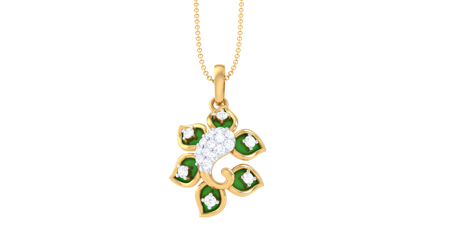 Devotional 0.11 ct Lab Grown Diamond Pendant Without Chain