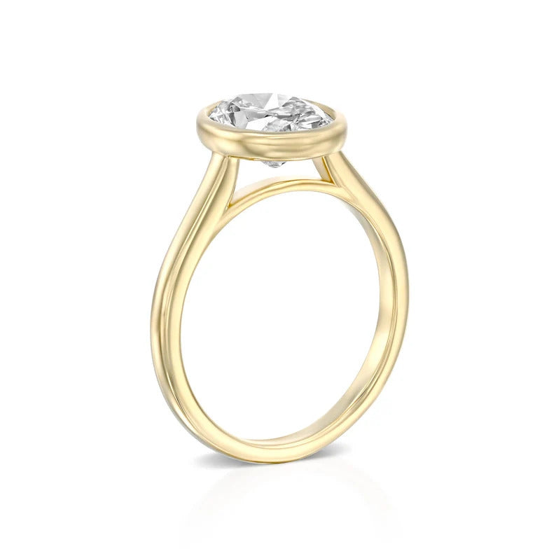 Solitaire Oval 1.00 ct Lab Grown Diamond Ring