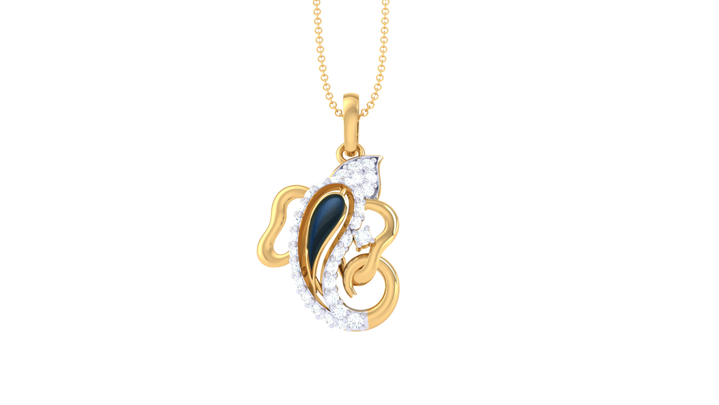 Devotional 0.20 ct Lab Grown Diamond Pendant Without Chain