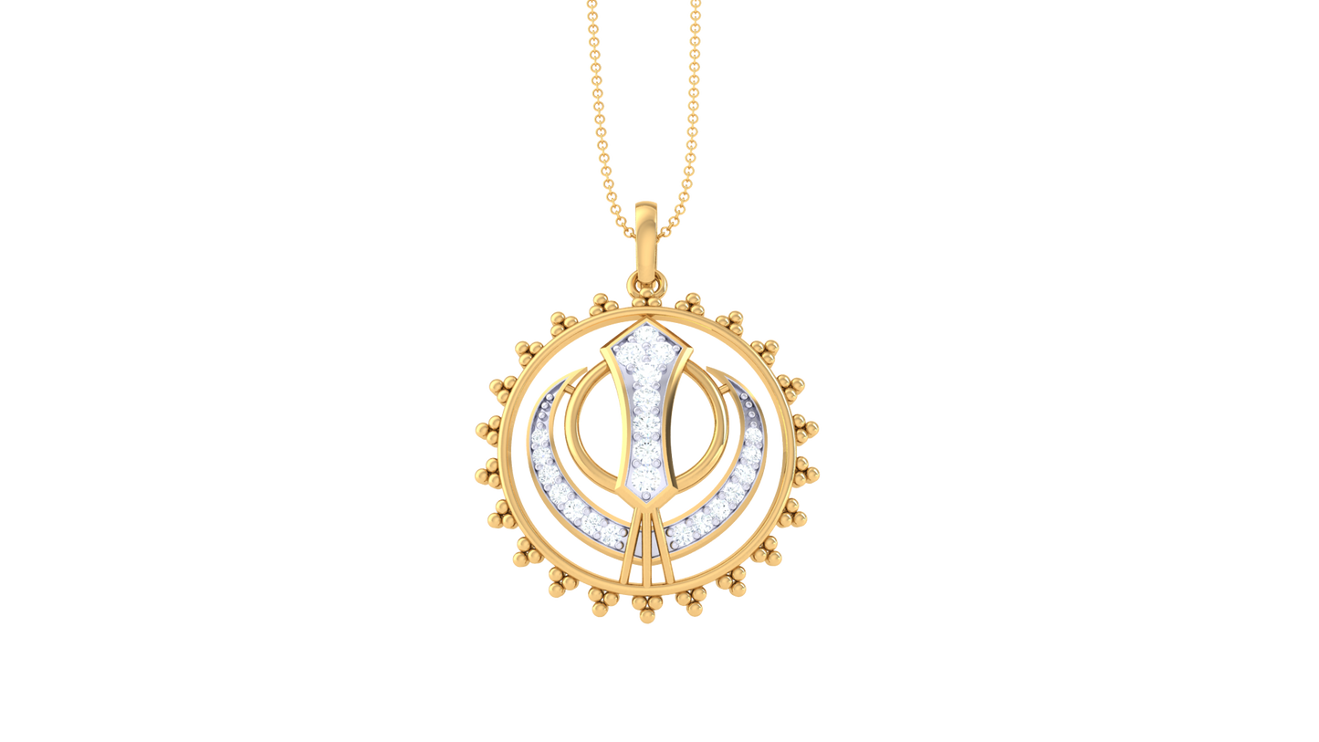 Devotional 0.19 ct Lab Grown Diamond Pendant Without Chain