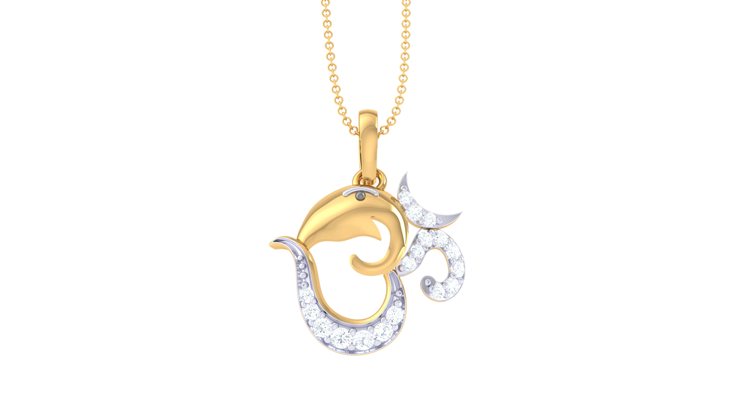 Devotional 0.11 ct Lab Grown Diamond Pendant Without Chain