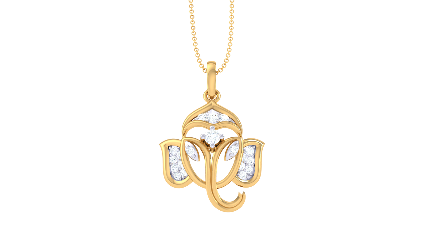 Devotional 0.13 ct Lab Grown Diamond Pendant Without Chain