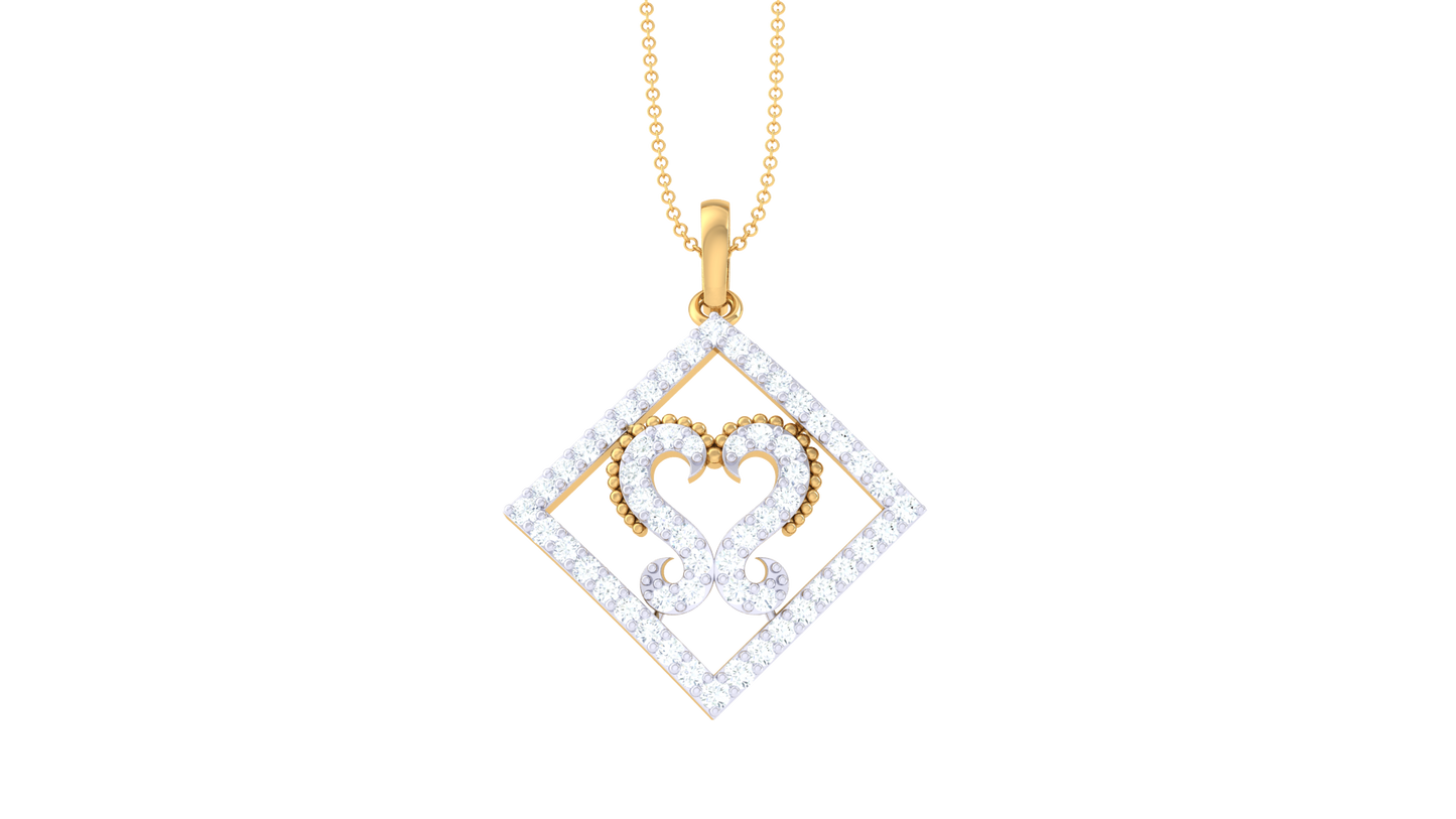 Devotional 0.37 ct Lab Grown Diamond Pendant Without Chain