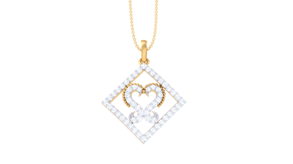 Devotional 0.37 ct Lab Grown Diamond Pendant Without Chain