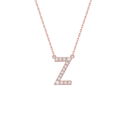 Personalised 0.21 ct “Z” Lab Grown Diamond Pendant
