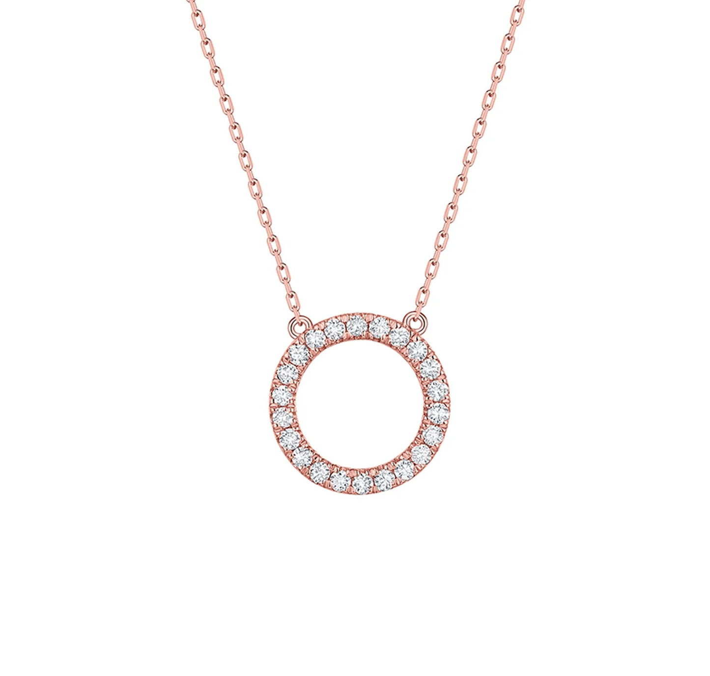Charm 0.26ct “O” Lab Grown Diamond Pendant
