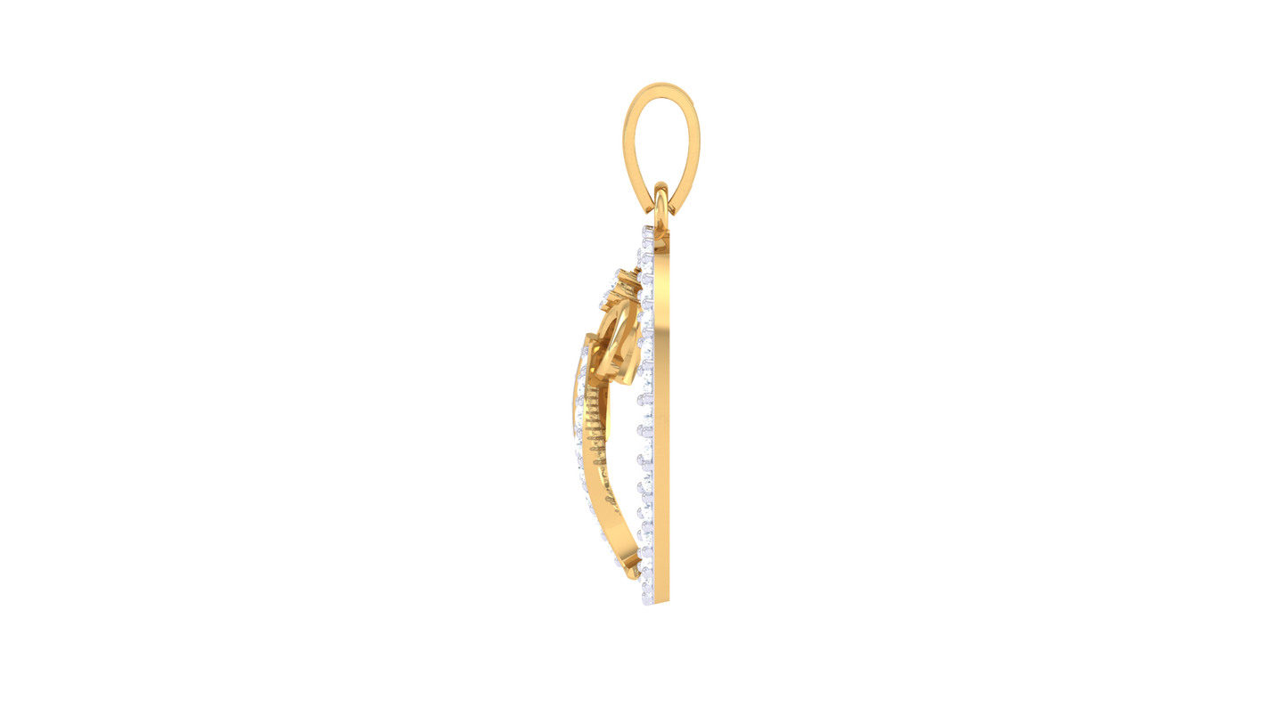 Devotional 0.29 ct Lab Grown Diamond Pendant Without Chain
