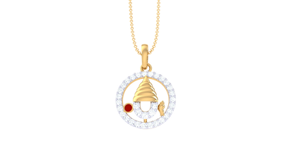 Devotional 0.22 ct Lab Grown Diamond Pendant Without Chain