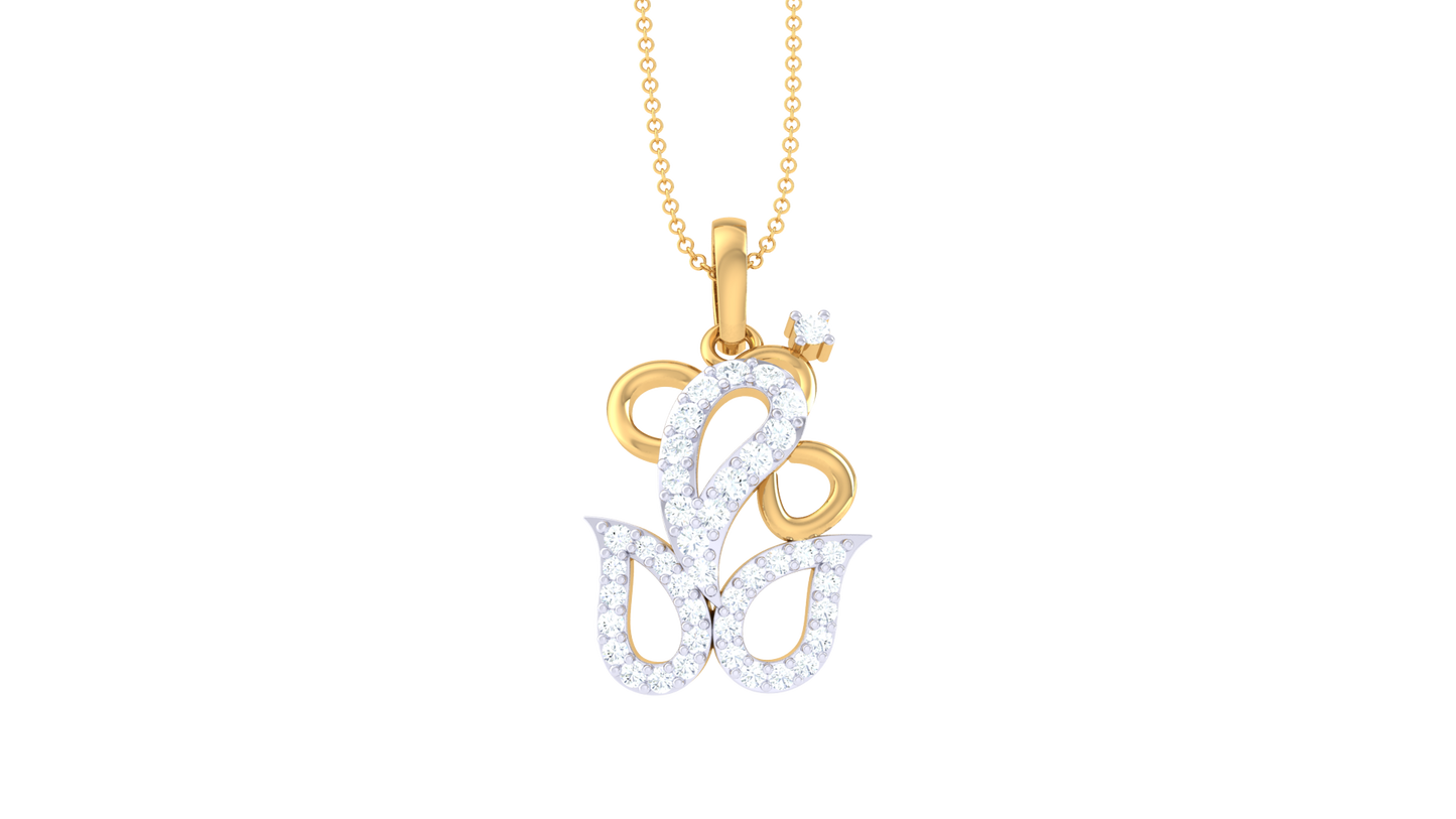 Devotional 0.20 ct Lab Grown Diamond Pendant Without Chain