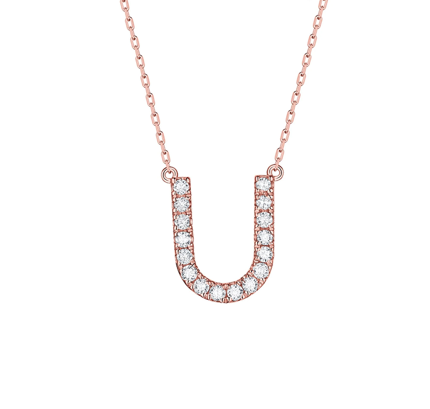 Charm 0.24ct “U” Lab Grown Diamond Pendant