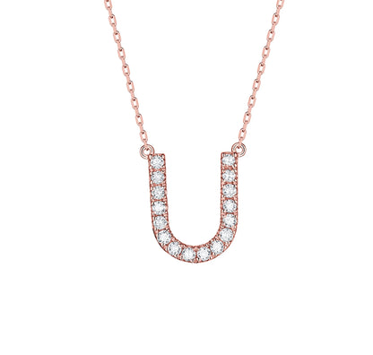 Charm 0.24ct “U” Lab Grown Diamond Pendant