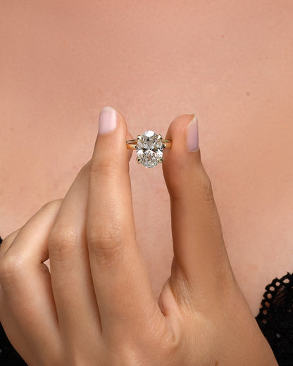 Solitaire Oval 1.50 ct Lab Grown Diamond Ring