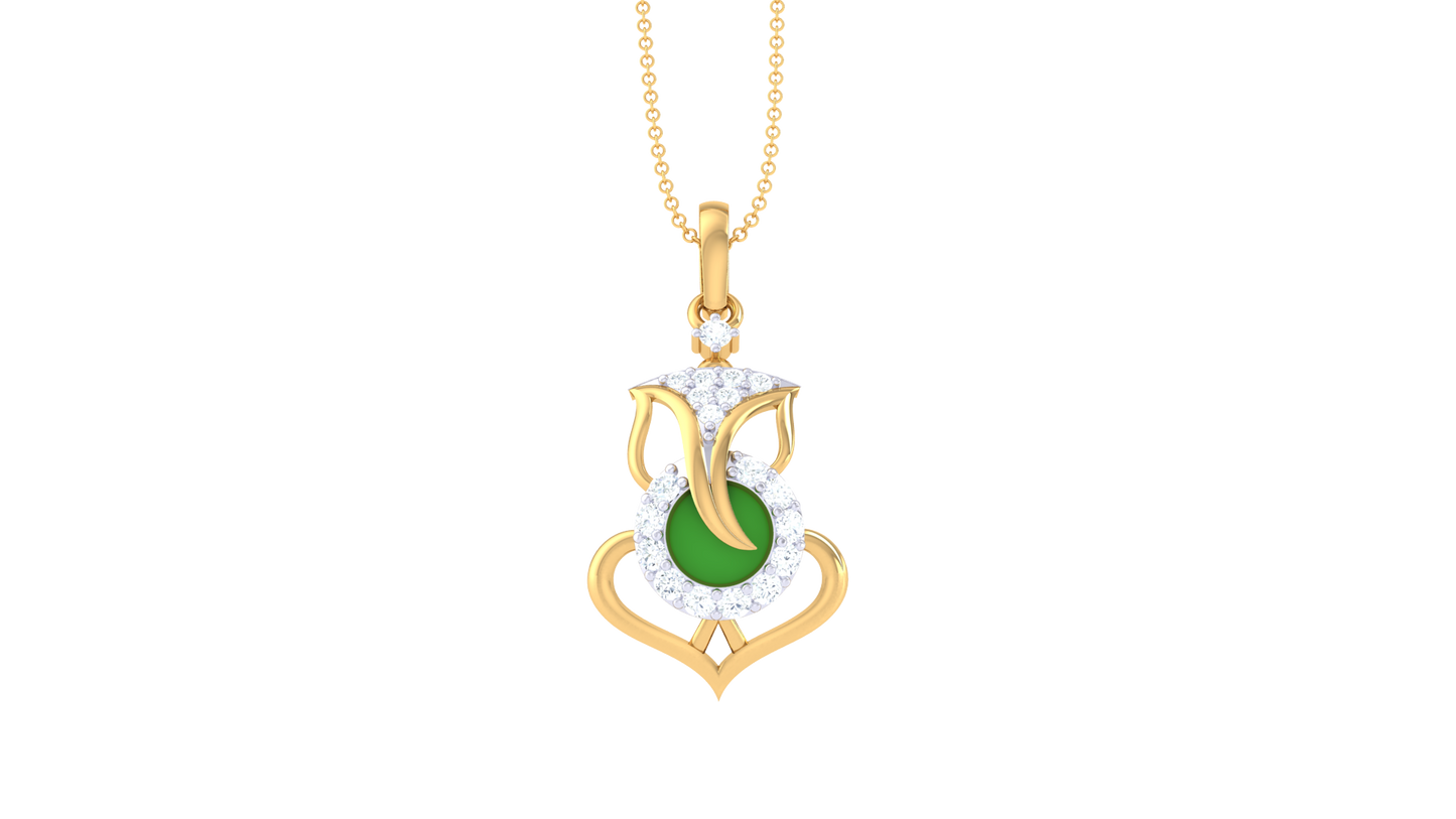 Devotional 0.18 ct Lab Grown Diamond Pendant Without Chain
