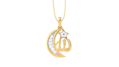 Devotional 0.10 ct Lab Grown Diamond Pendant Without Chain