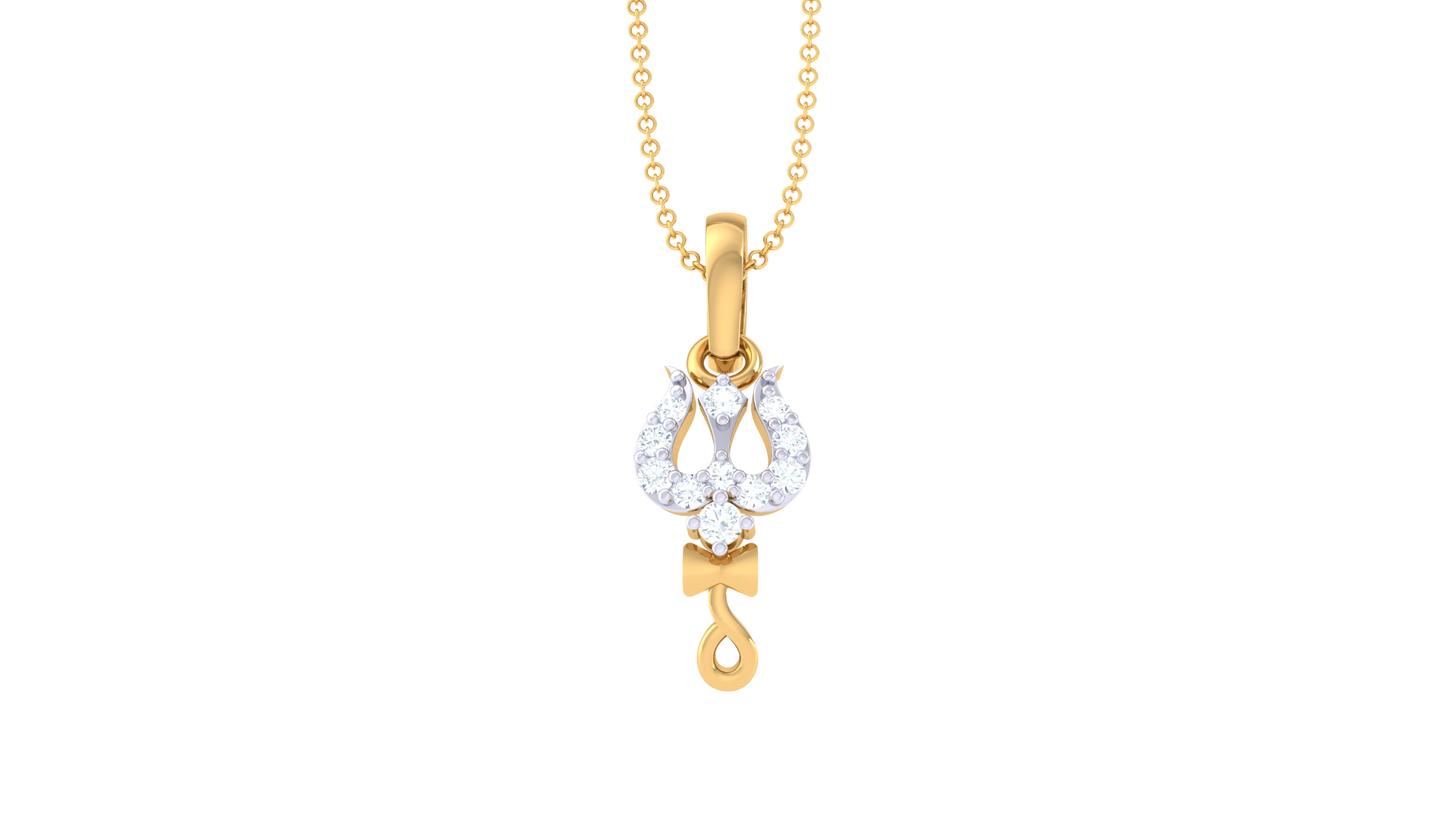 Devotional 0.06 ct Lab Grown Diamond Pendant Without Chain