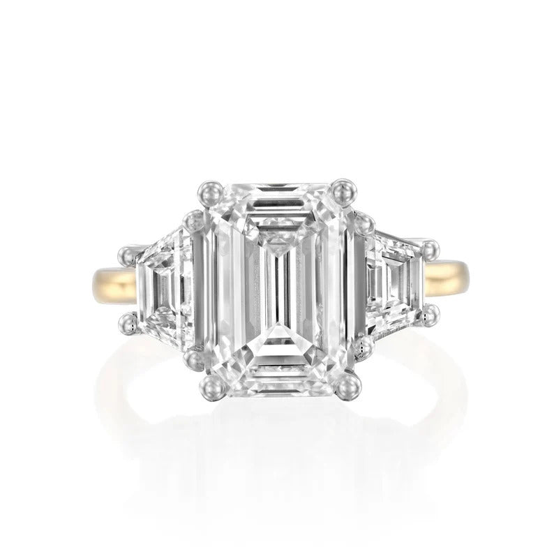 Solitaire Emerald Shape 2.20 ct Lab Grown Diamond Ring