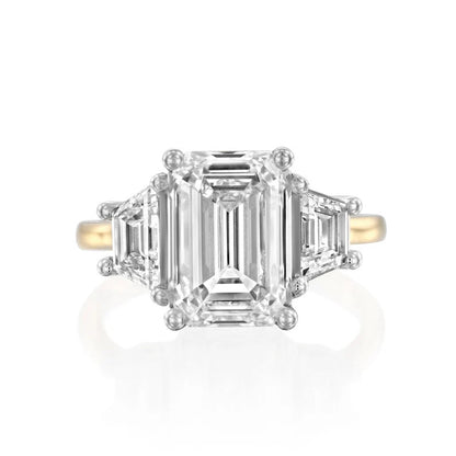 Solitaire Emerald Shape 2.20 ct Lab Grown Diamond Ring