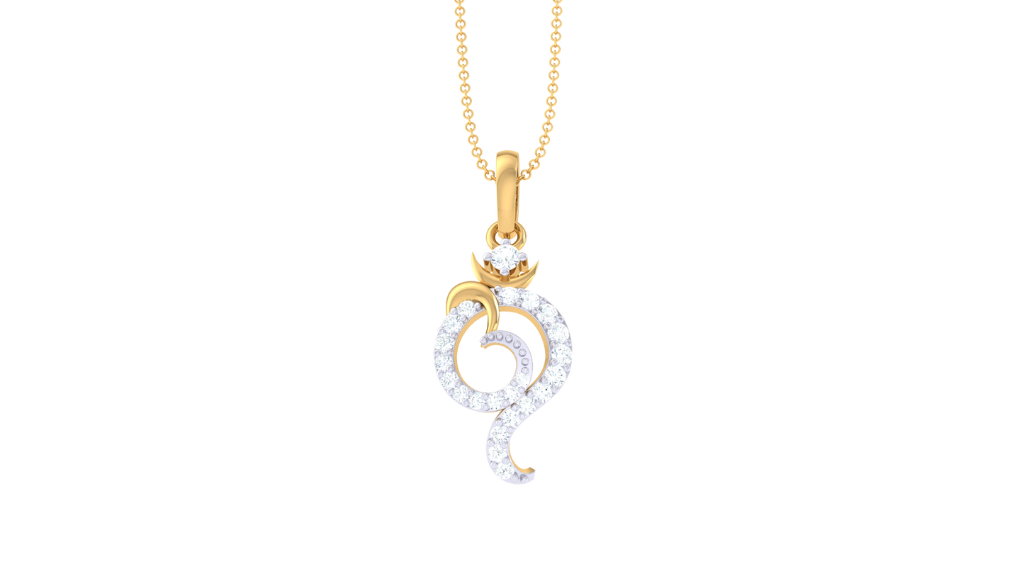 Devotional 0.14 ct Lab Grown Diamond Pendant Without Chain