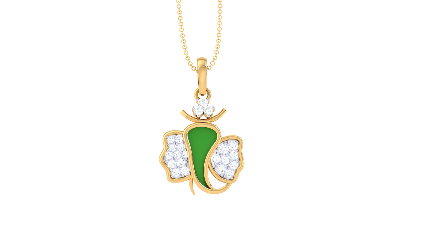 Devotional 0.14 ct Lab Grown Diamond Pendant Without Chain