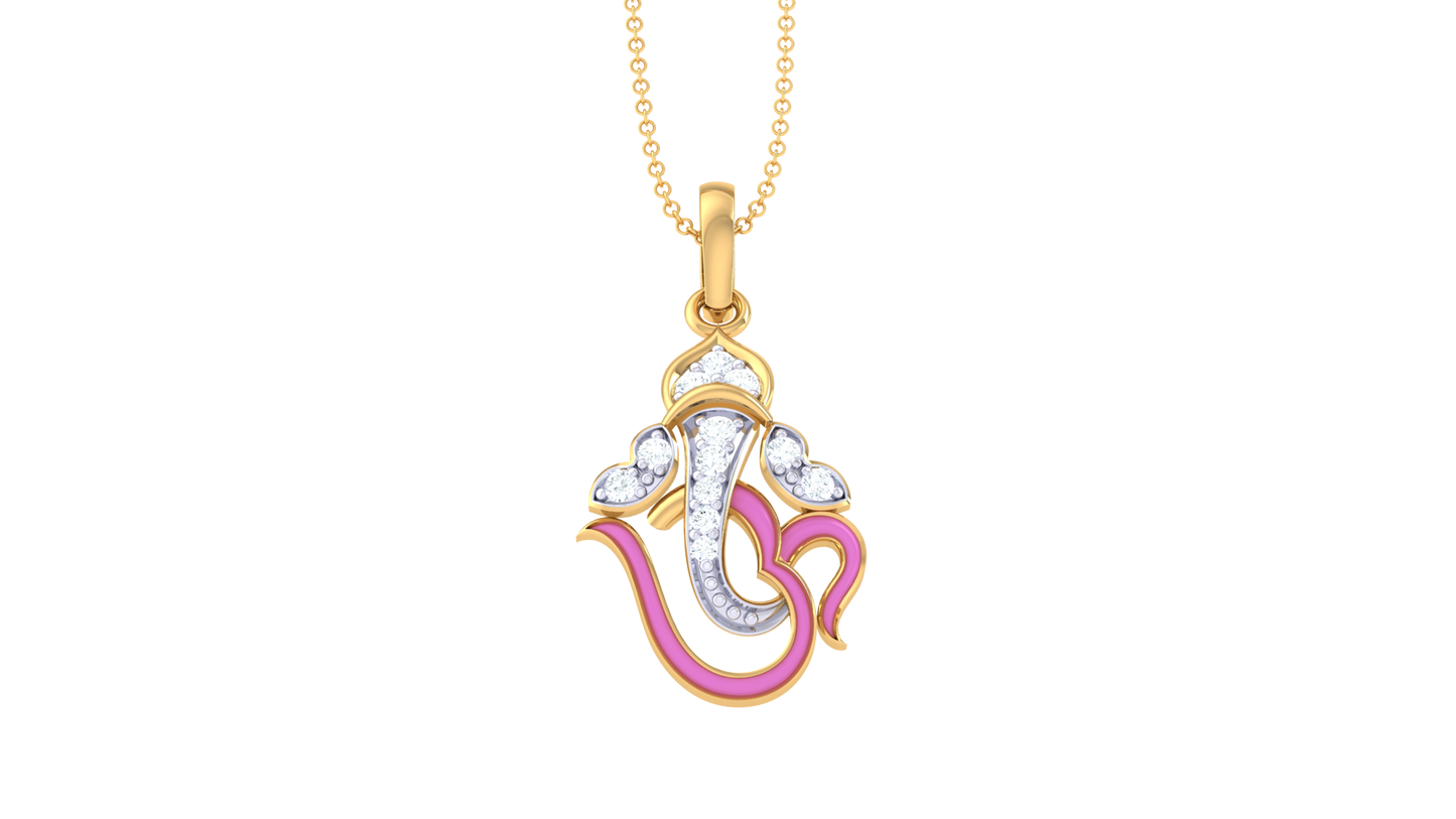 Devotional 0.07 ct Lab Grown Diamond Pendant Without Chain