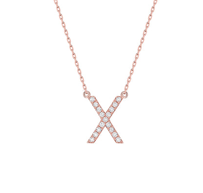 Charm 0.20ct “X” Lab Grown Diamond Pendant