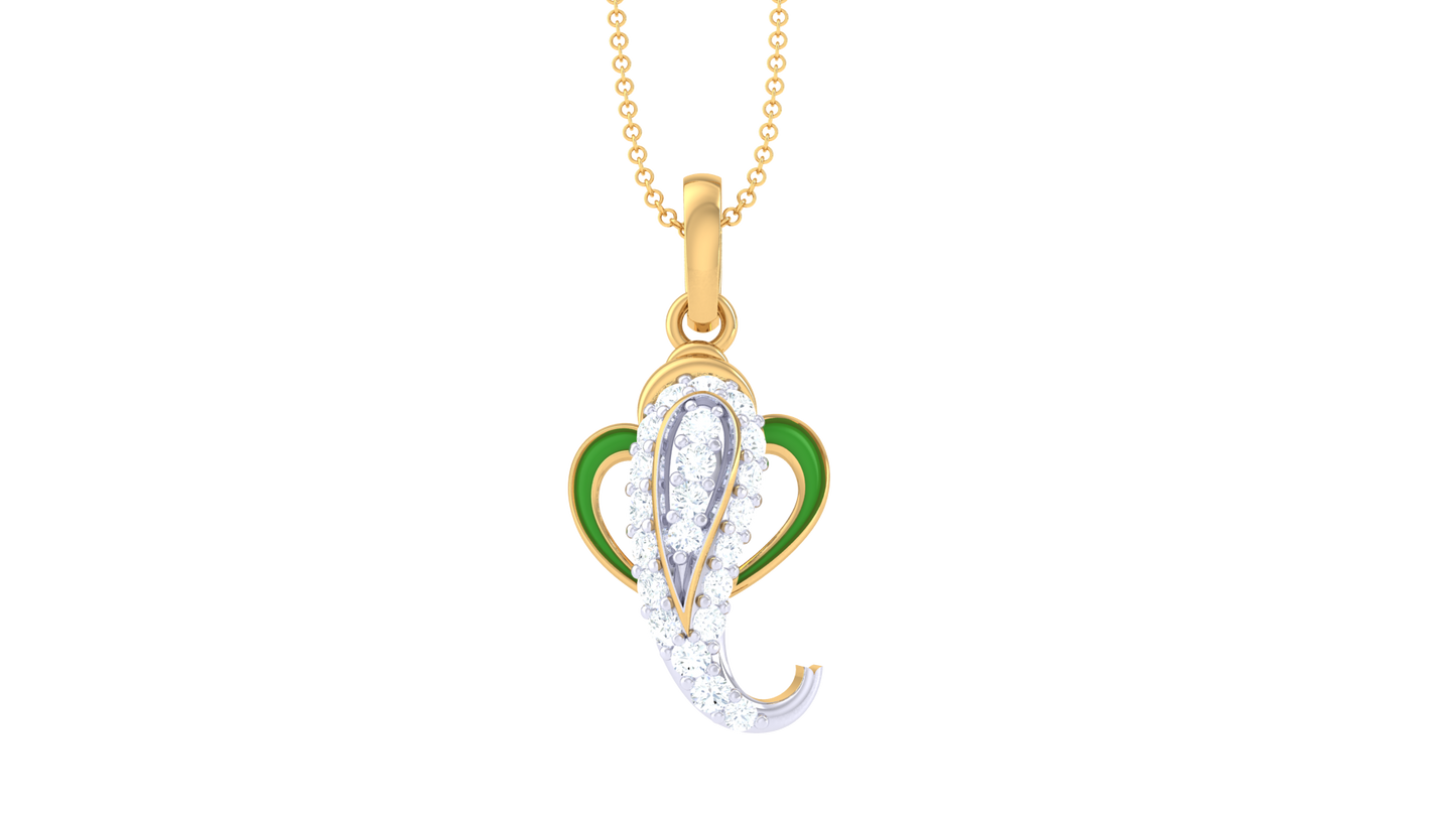 Devotional 0.16 ct Lab Grown Diamond Pendant Without Chain