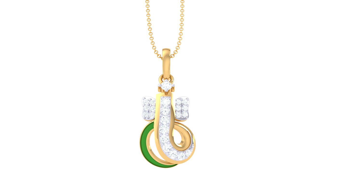 Devotional 0.14 ct Lab Grown Diamond Pendant Without Chain
